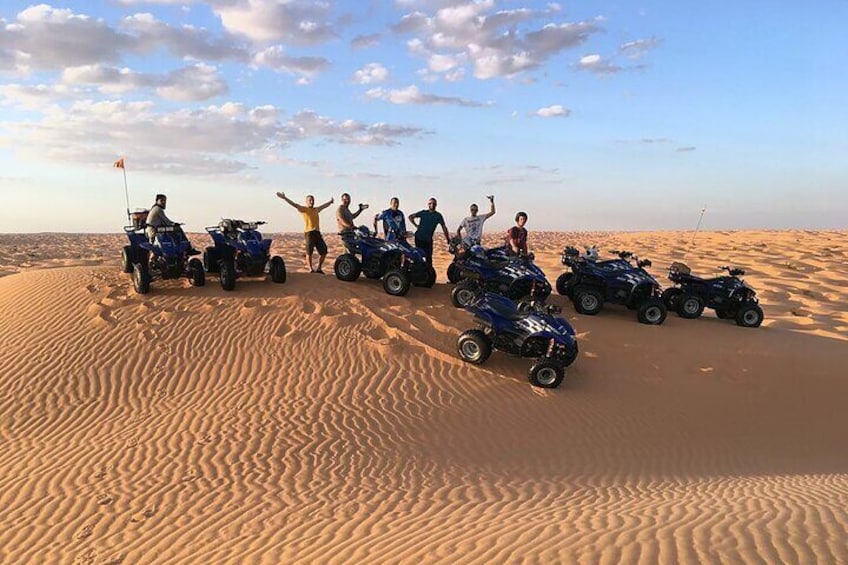 Full Day Quad biking in Douz Tunisia Sahara Desert with Lunch