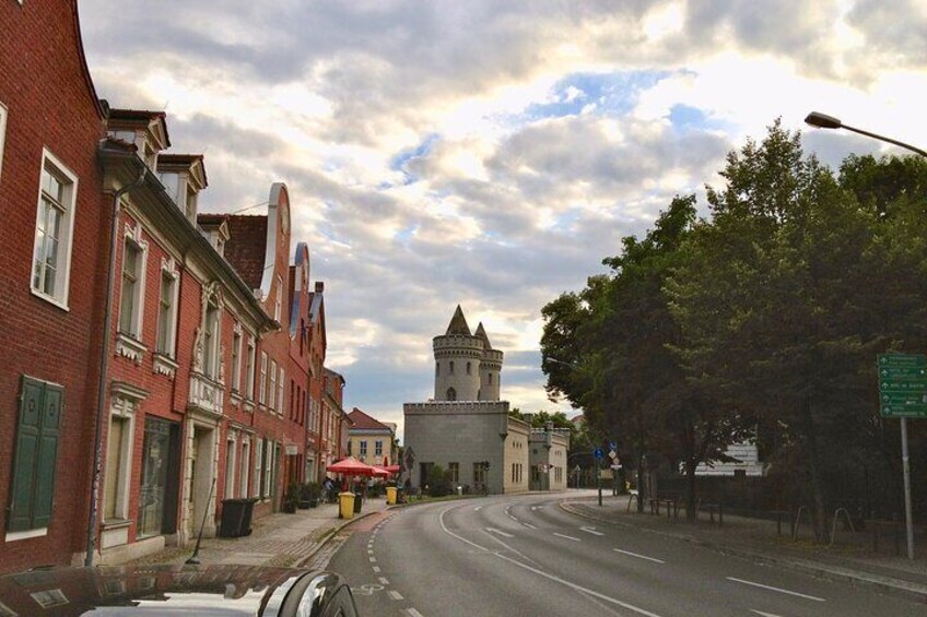 The Dutch Quarter in Potsdam with a view of the Nauen Gate