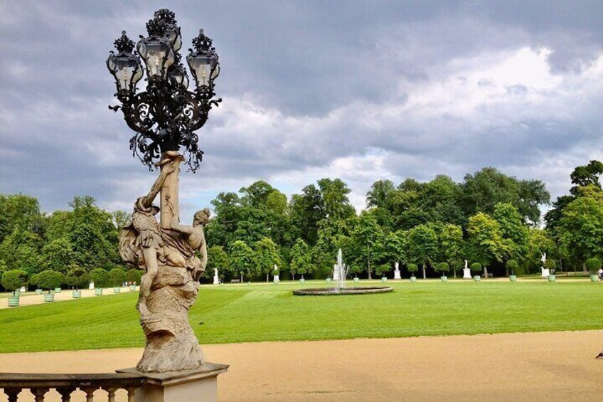 View of the park from the New Palace