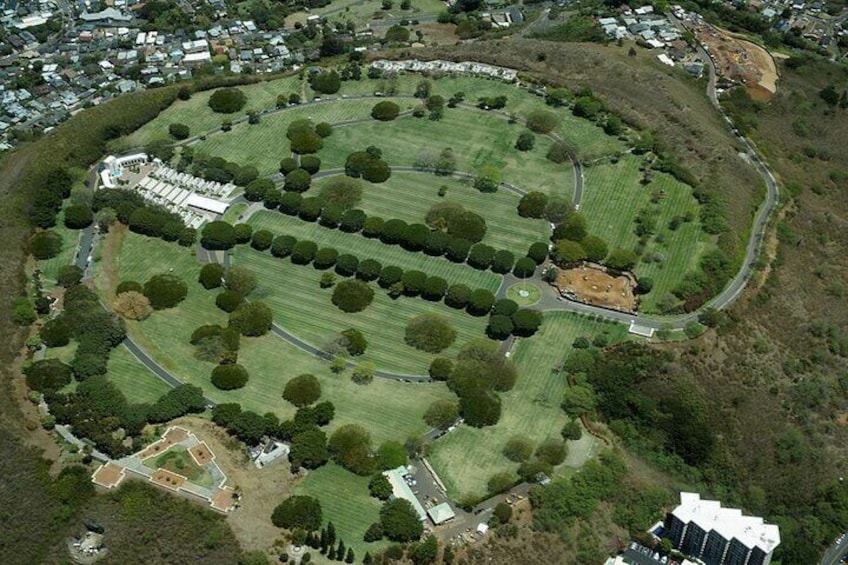 National Cemetery of the pacific known as Punchbowl cemetery