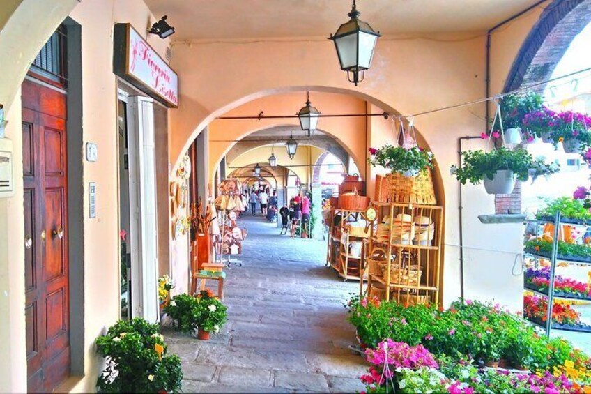 The beautiful square of Greve in Chianti