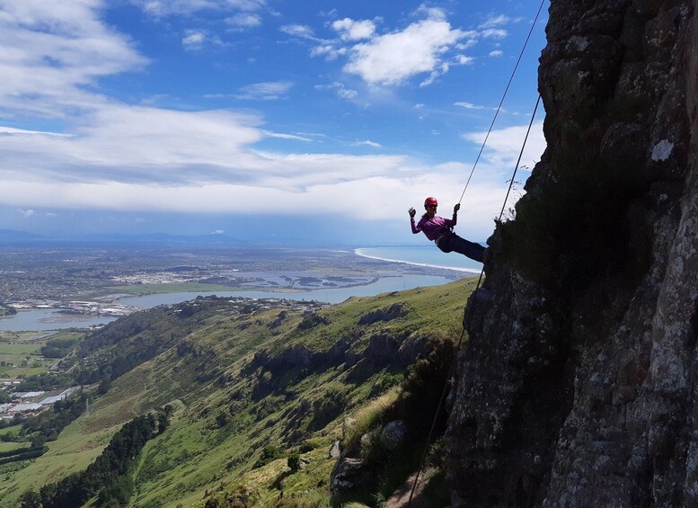 Picture 6 for Activity Christchurch: Rock Climbing with Guide, Lunch, and Transport