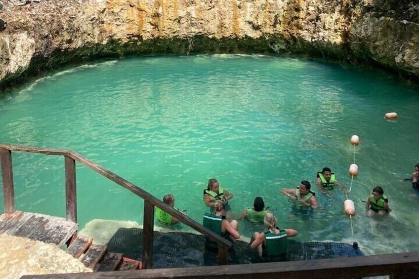 Shared ATV Zipline and Cenote Tour from Cancun with Lunch