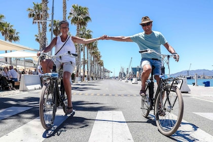 Visite de Malaga à vélo - Vieille ville, port de plaisance et plage