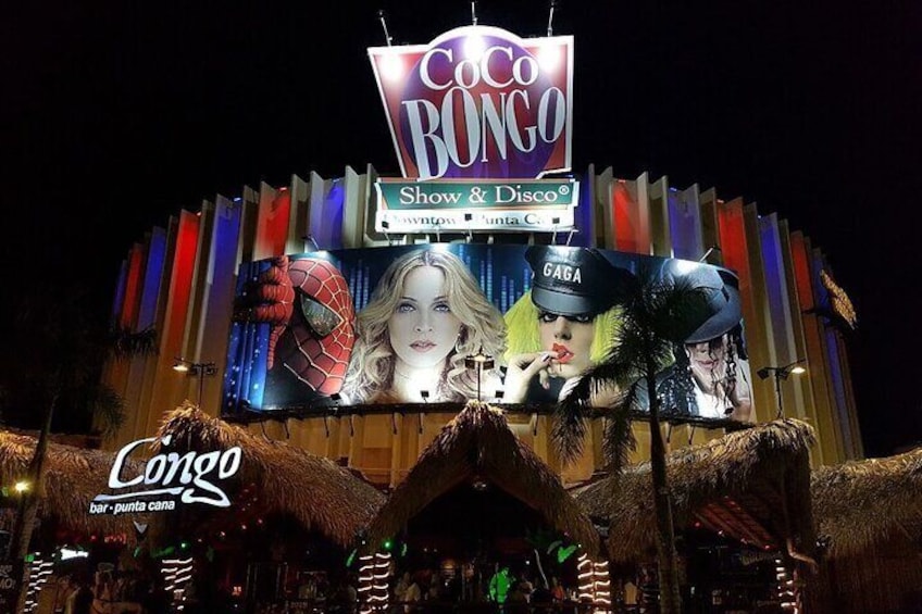 Entrance to Coco Bongo Punta Cana with Full Open Bar