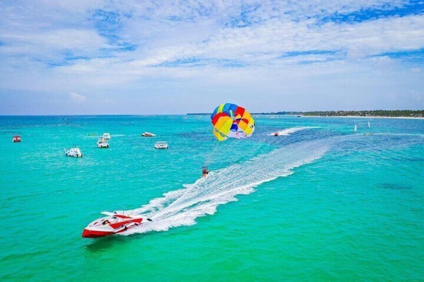 Parasailing Experience Over the beauty of Punta Cana Coast
