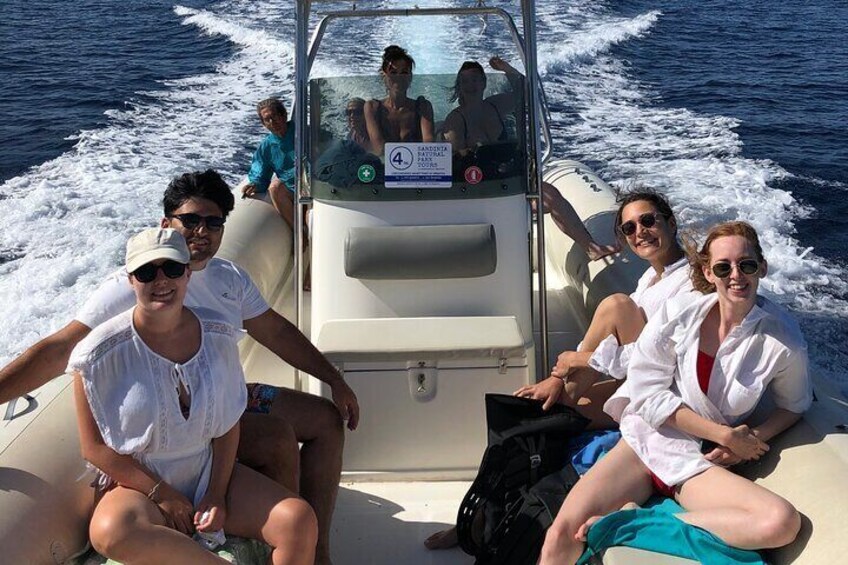 One of our speed boats