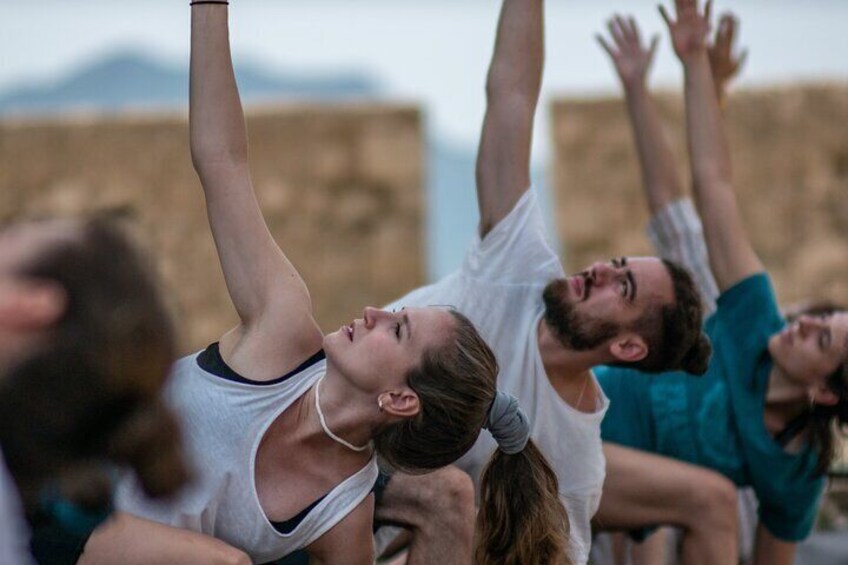 Mythical Yoga and Meditation Acropolis at Sunrise and Sunset