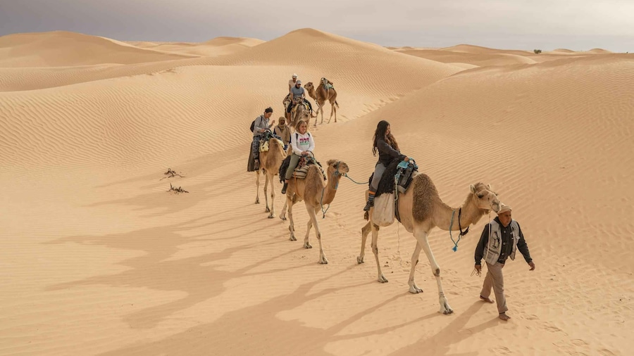 From Djerba & Zarzis: Ksar Ghilane Sahara & Matmata 4*4 tour