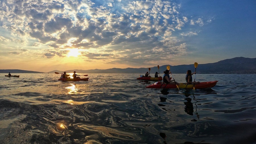 Split: Guided Sunset Sea Kayaking & Snorkeling Tour w/ Wine