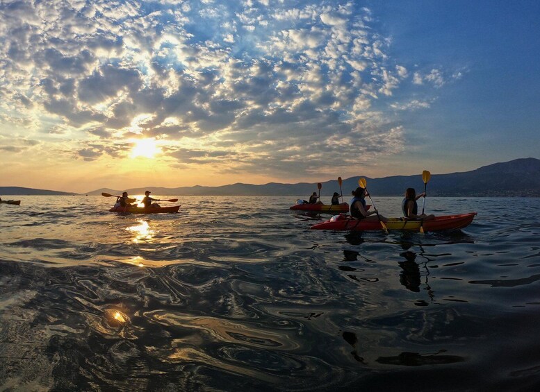 Split: Guided Sunset Sea Kayaking & Snorkeling Tour w/ Wine