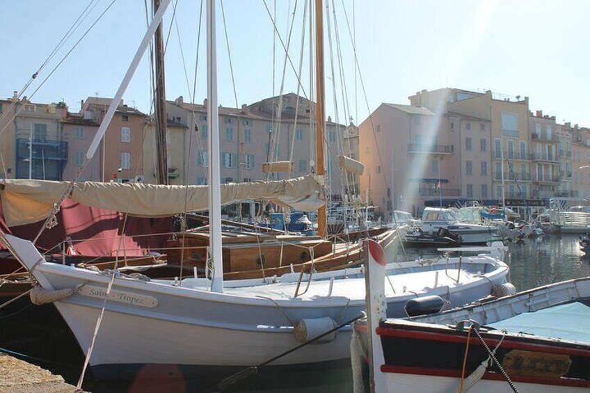 Saint Tropez fishermen harbor