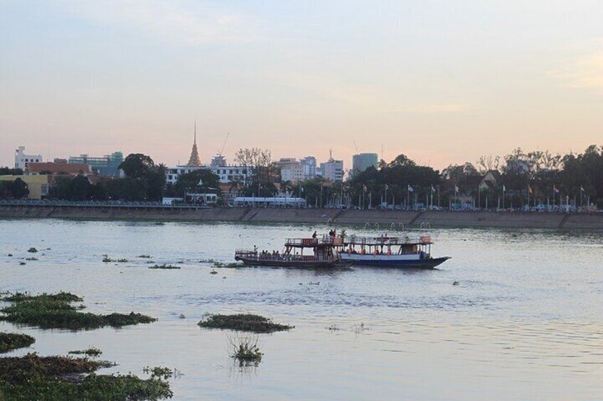 Tonle Sap River Sunset View 