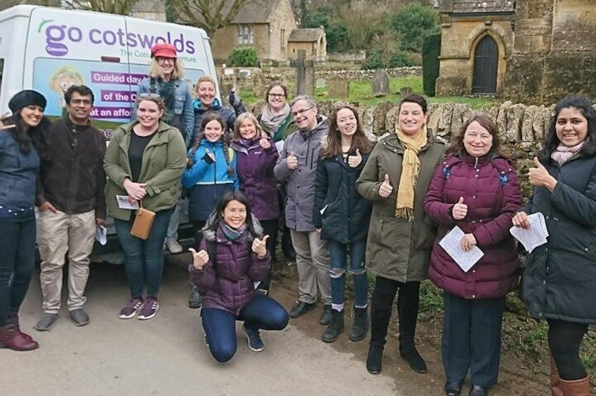 A Go Cotswolds group in a Cotswolds village