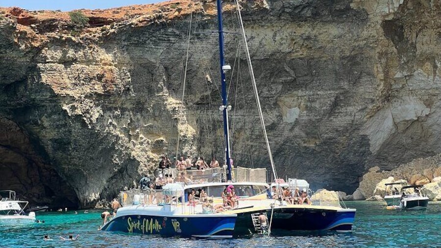 Comino Blue Lagoon Prime Catamaran Tour with All Inclusive