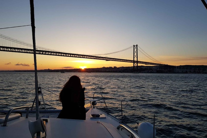 Picture 6 for Activity Lisbon: Sunset Catamaran Cruise, Drink, and Music