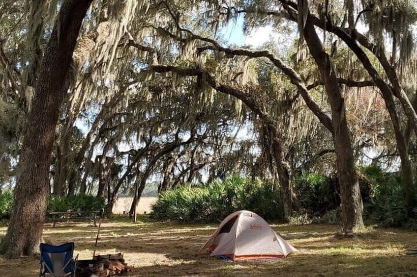 Campsite along the route.