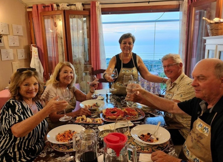 Traditional menus cooking class around Cefalù