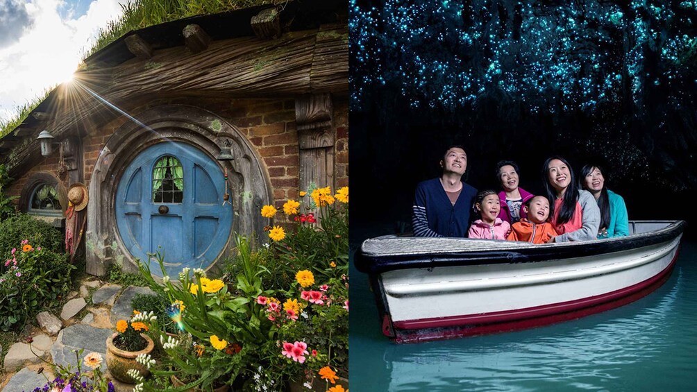 Auckland: Hobbiton Movie Set and Waitomo Small Group Tour