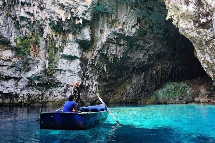 Boat ride in Melissani Lake
