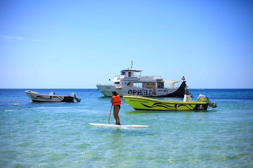 Picture 9 for Activity From Portimão: Catamaran Cruise to Benagil Caves with BBQ