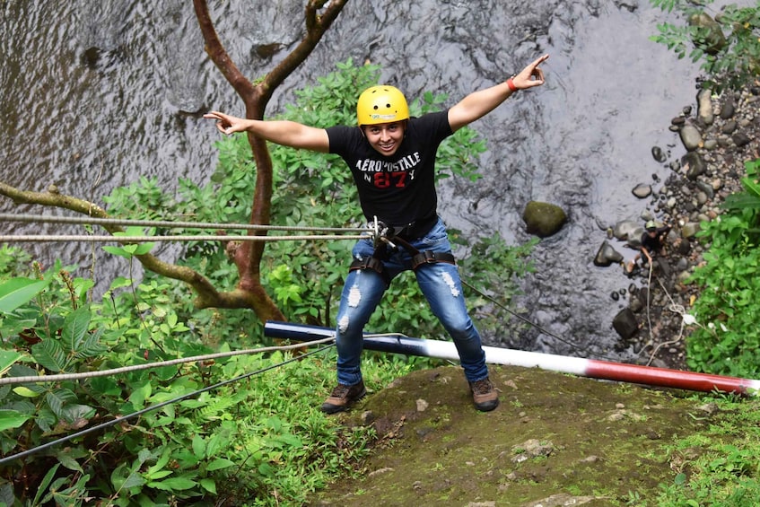 Picture 2 for Activity La Fortuna: Zip Line Experience and Thermal Pools