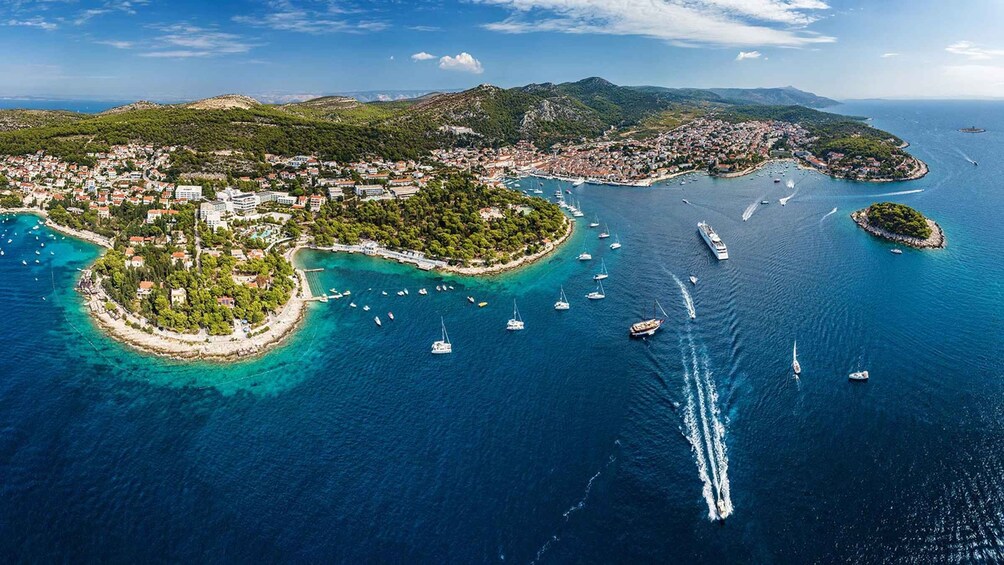 Picture 5 for Activity Hvar: Private Best Beaches Boat Tour with Wine Tasting
