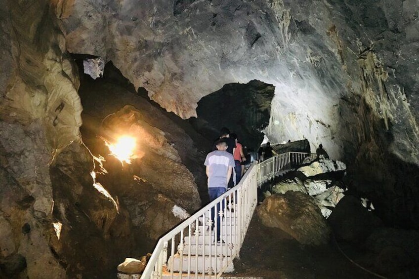 trekking in the cave