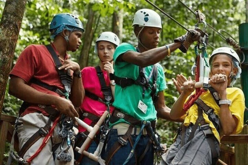 St Lucia Rainforest Canopy Zip Line Adventure