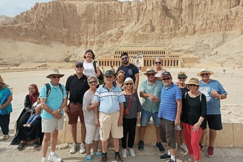 In Front of Hatshepsut Temple in the West Bank of Luxor