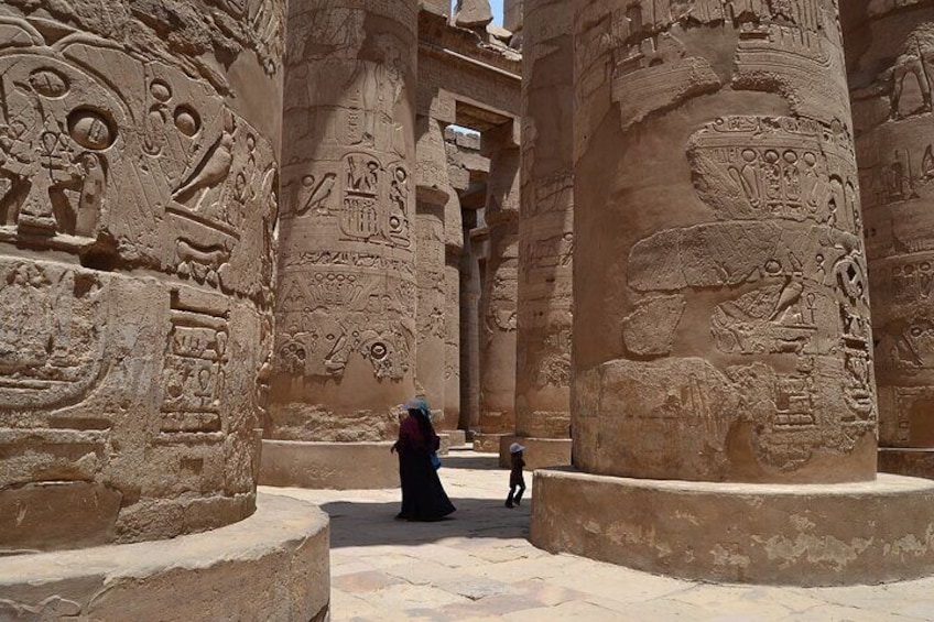 The Greatest Hall of Columns in of Karnak Temple