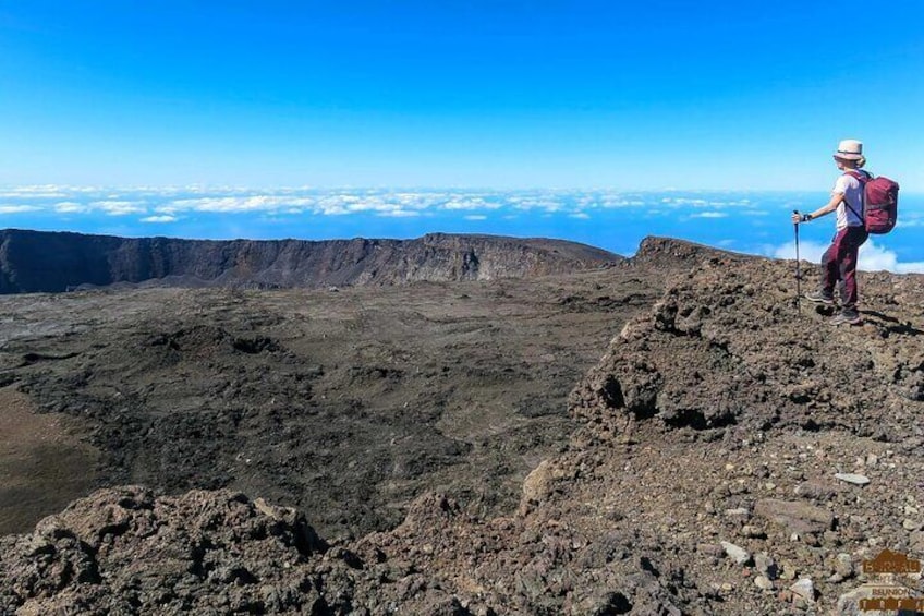 Off-trail hike Piton de la Fournaise