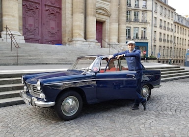 París: recorrido de 1 hora en un coche antiguo