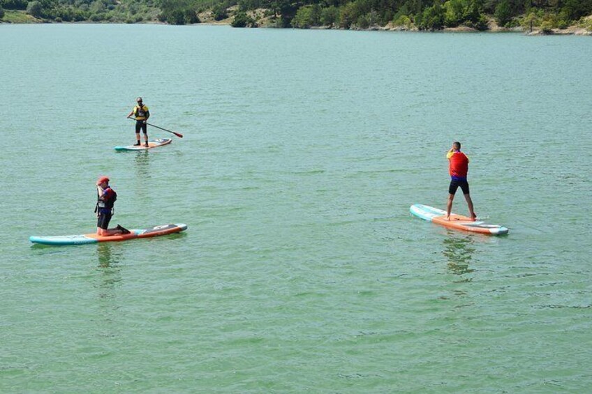 Kayaking and Stand Up Paddle in Tomor lake in Holy mount of Tomor is an amazing experience. Tomori is the most unique and enigmatic mountain in Albania. It has been called the throne of the gods for i