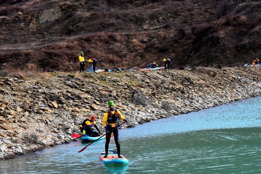 Kayaking and Stand Up Paddle in Tomor lake in Holy mount of Tomor is an amazing experience. Tomori is the most unique and enigmatic mountain in Albania. It has been called the throne of the gods for i