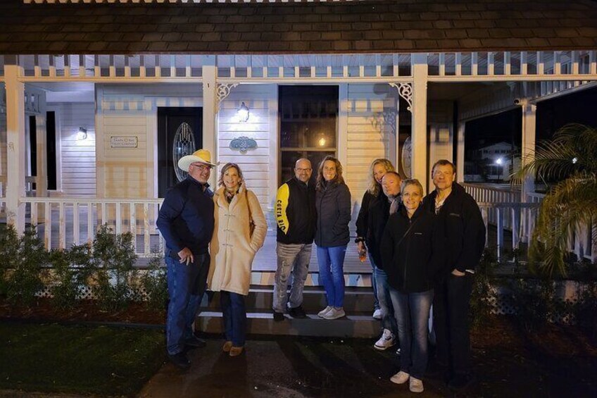 Tour guests in downtown Tarpon Springs