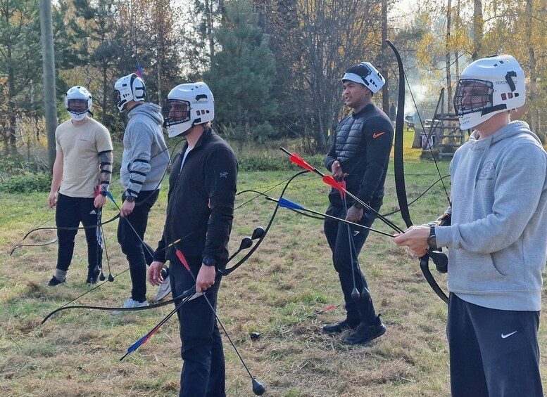 Picture 2 for Activity Riga: Private Archery Tour, Archery Tag and Smoking Barbeque