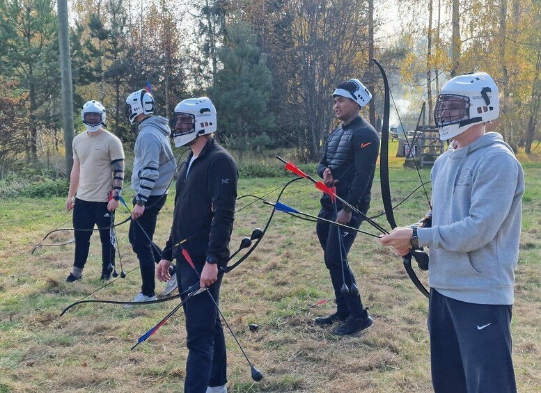 Picture 2 for Activity Riga: Private Archery Tour, Archery Tag and Smoking Barbeque