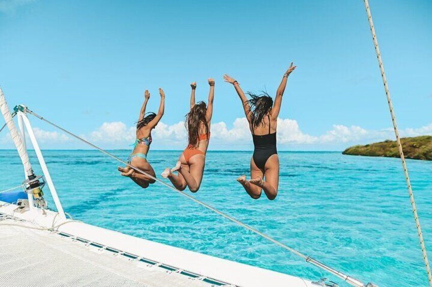 Catamaran with BBQ lunch in Mauritius