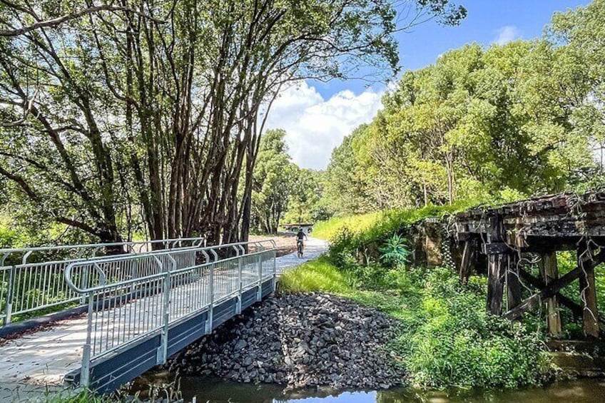 The glorious Northern Rivers Rail Trail at Crabbes Creek