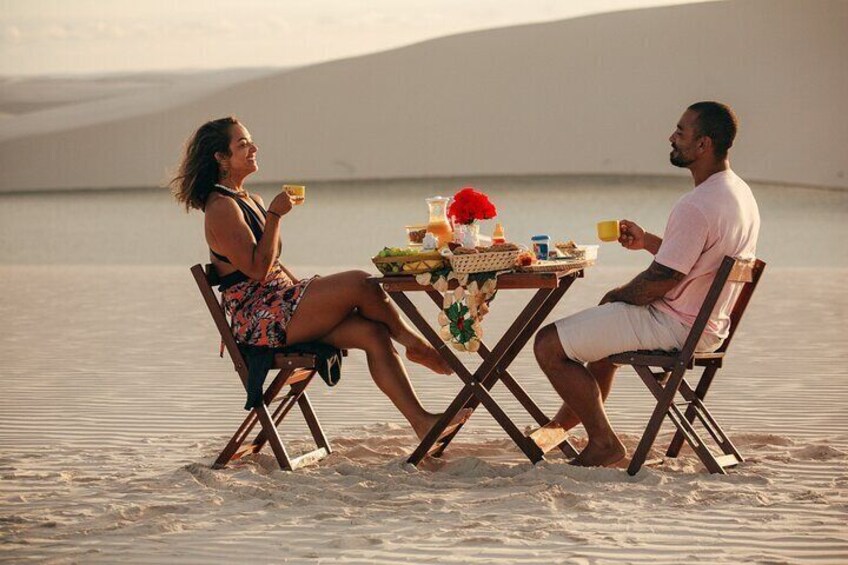 Breakfast in Lençóis Maranhenses