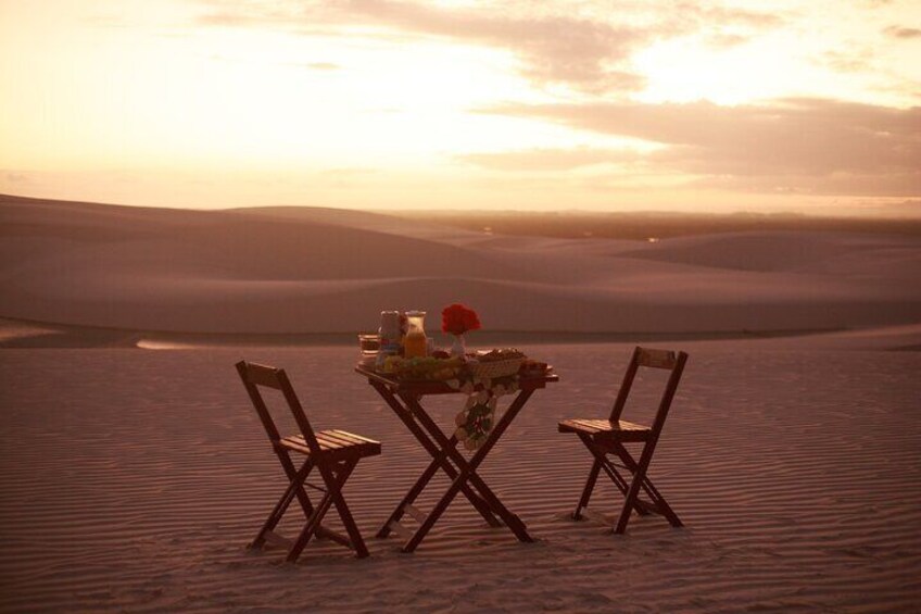 Breakfast in Lençóis Maranhenses
