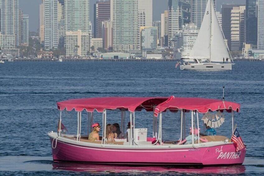 2-Hour Private Pink Boat Charter in San Diego
