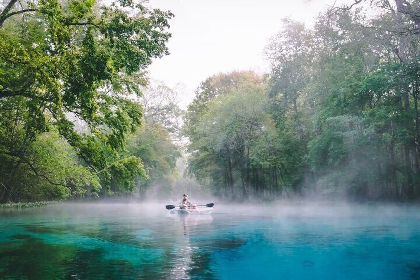 2 Hour Glass Bottom Guided Kayak Eco Tour in Gilchrist Blue 