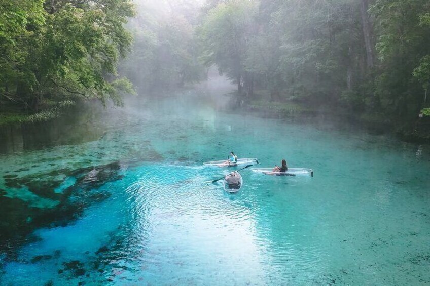 2 Hour Glass Bottom Guided Kayak Eco Tour in Gilchrist Blue 