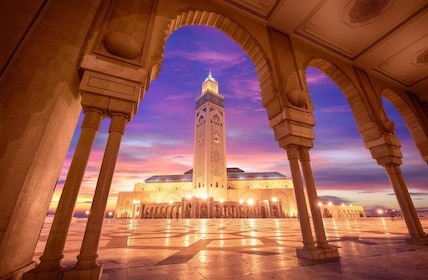 Nattvandring i Casablanca och traditionell marockansk middag