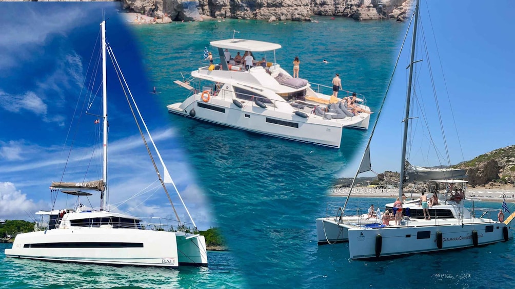 Rhodes: All-Inclusive Catamaran Cruise with Lunch and Drinks