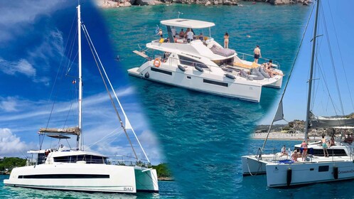 Rhodos: All-Inclusive Catamaran Cruise met Lunch en Drankjes