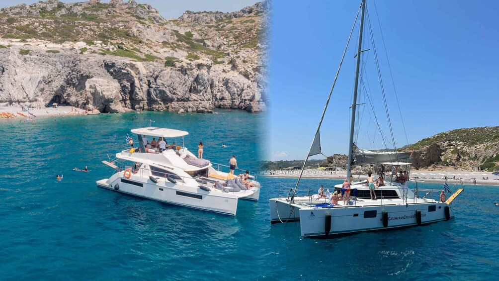 Picture 1 for Activity Rhodes: All-Inclusive Catamaran Cruise with Lunch and Drinks