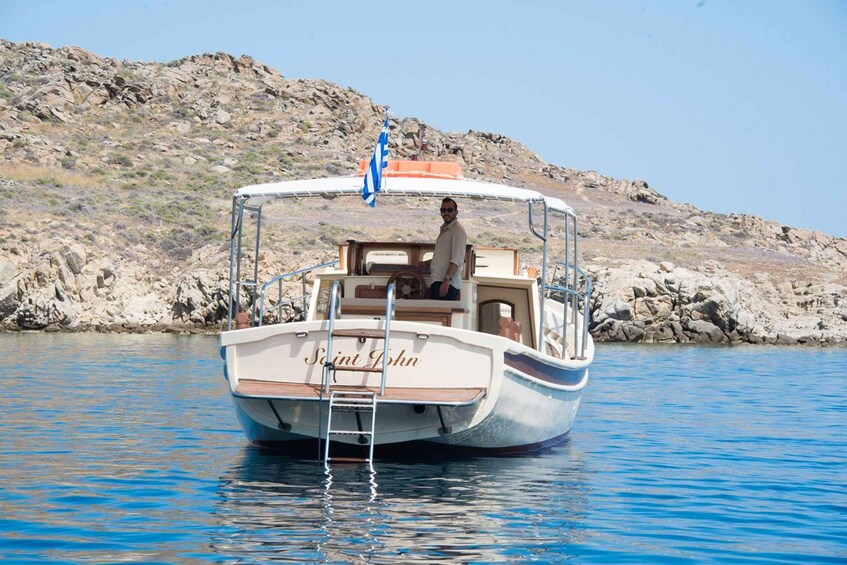 Picture 9 for Activity Mykonos: Private Cruise by Wooden Boat with Snorkeling